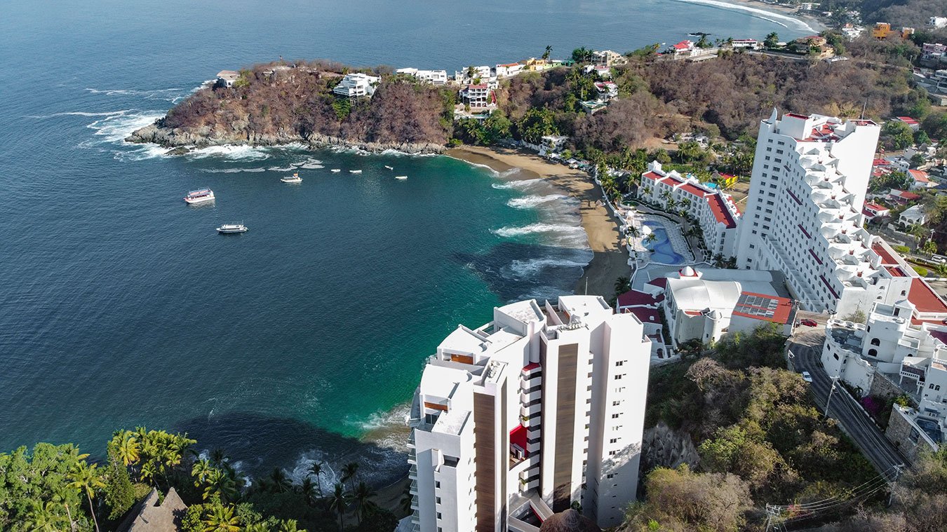 Vista costera de Manzanillo, Colima